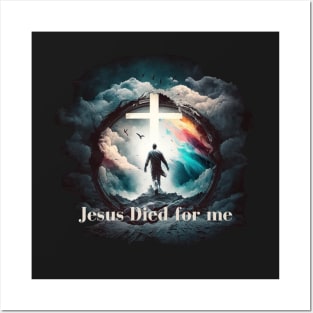 Jesus Died for Me John 3:16 V14 Posters and Art